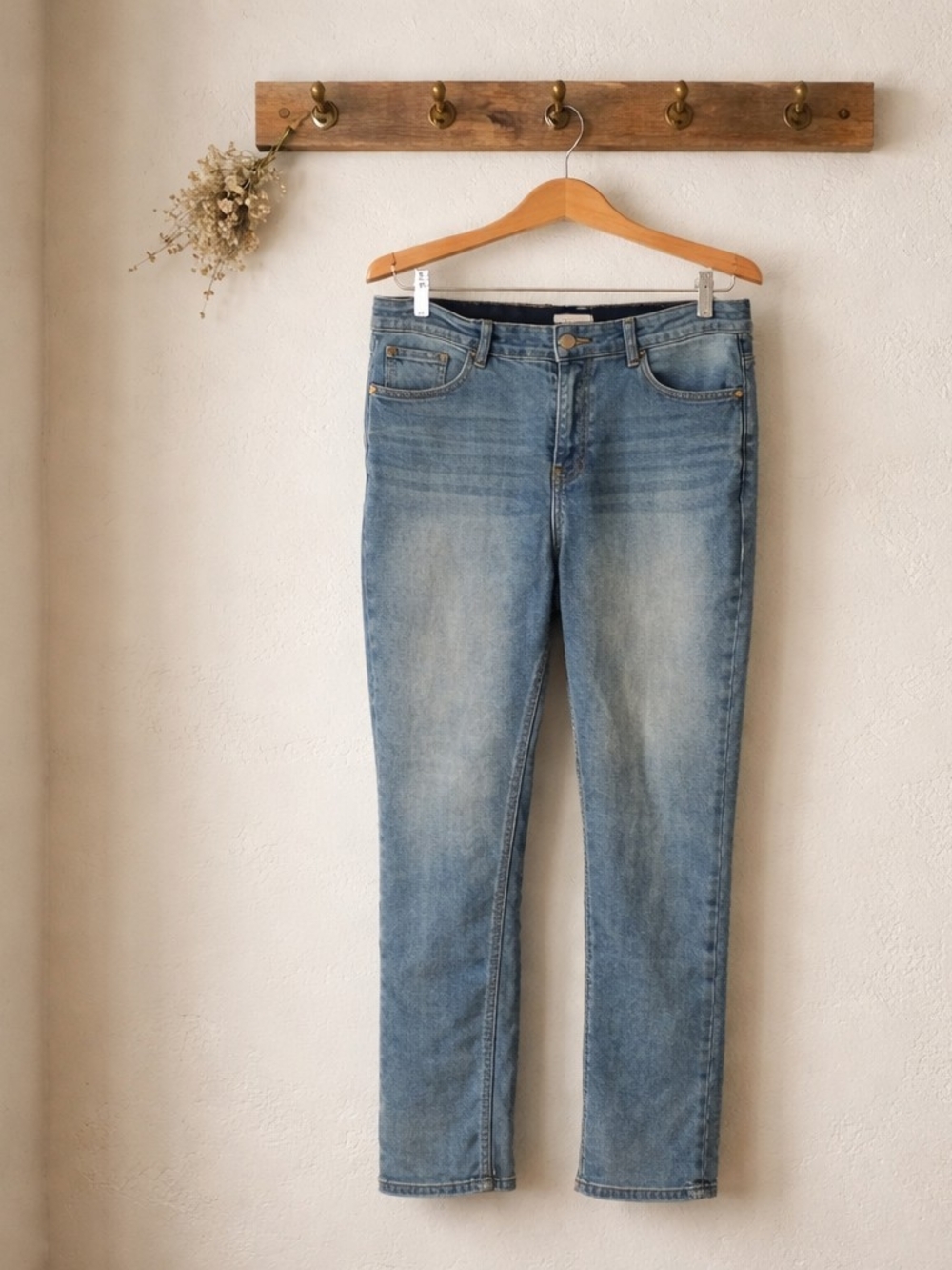 Angels Medium Blue Straight Leg Jeans